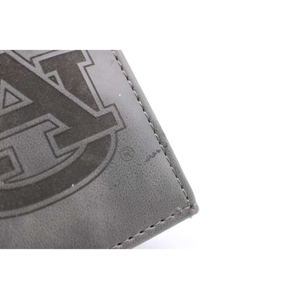 Auburn University Tigers Front Pocket Wallet Bi Fold Faux Leather Gray Black New - Picture 6 of 9